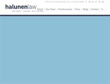 Tablet Screenshot of halunenlaw.com